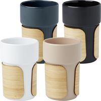 BICCHIERE CON CUSTODIA IN BAMBU'